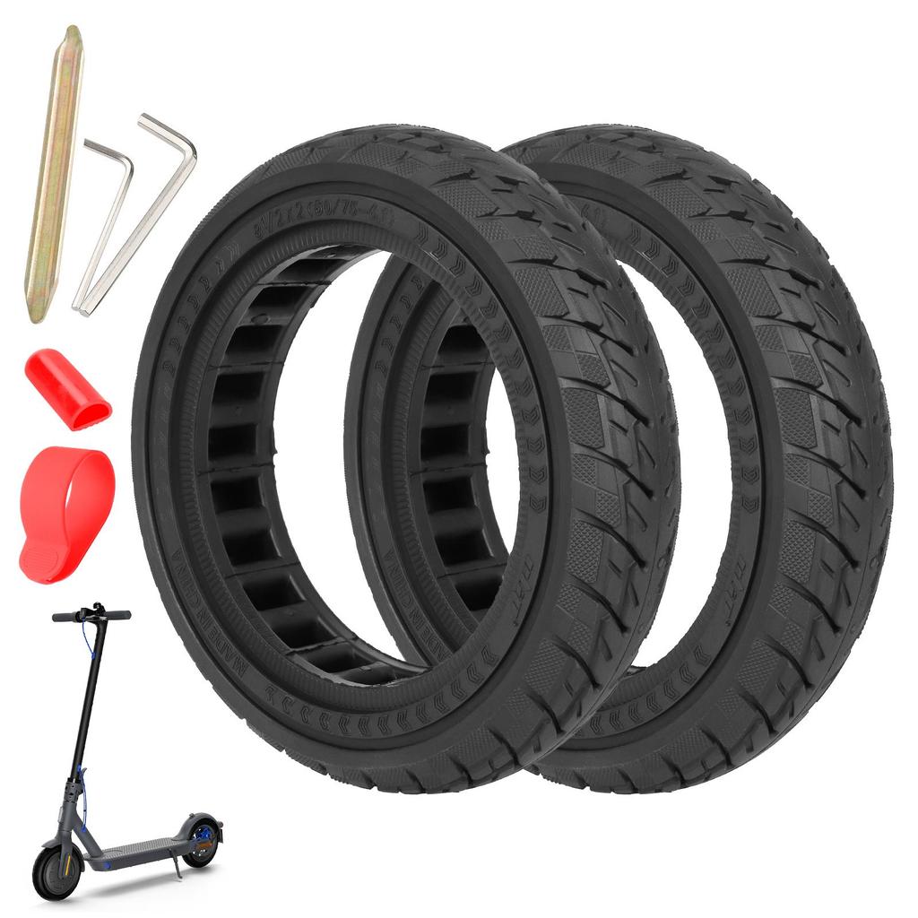 Balck Ulip 8 1/2*2(50/75-6.1) Off-road Solid Tire for Xiaomi Scooters