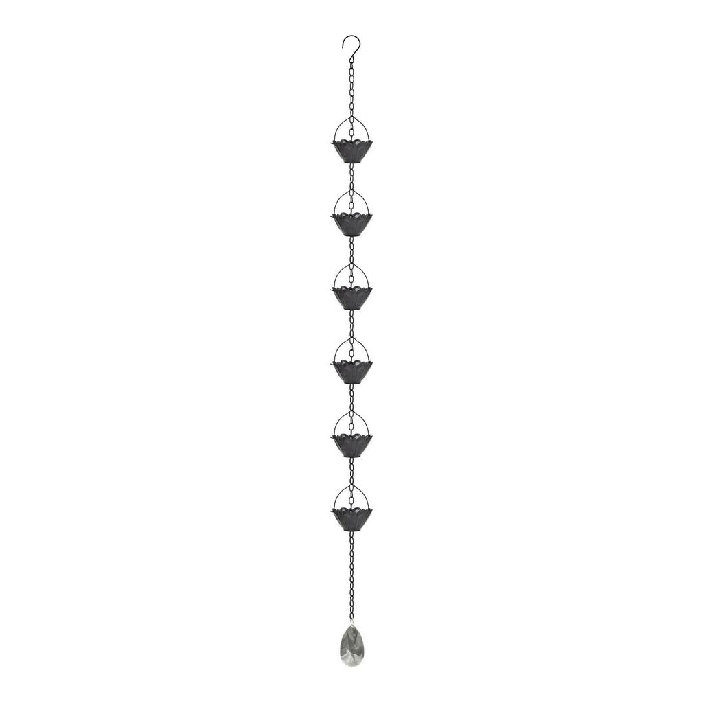 Rain Chains Gazebos Display Outside Collector Cup Awnings Backyard Home Divert Water Rain Catcher Chain Replacement Downspout