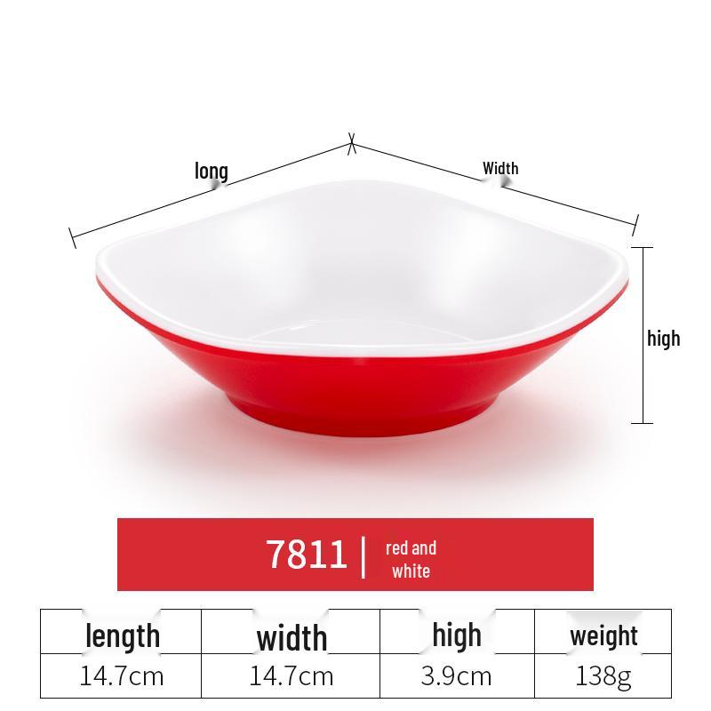 Imitation Porcelain Melamine Dipping and Snack Dish for Restaurants
