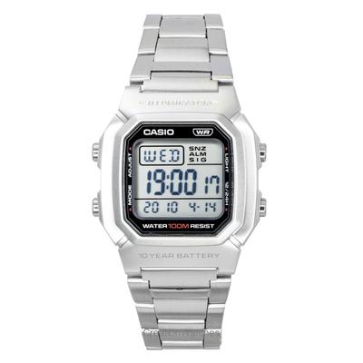 Digital Stainless Steel Bracelet Quartz W-800HD-1AV 100M Men's Watch