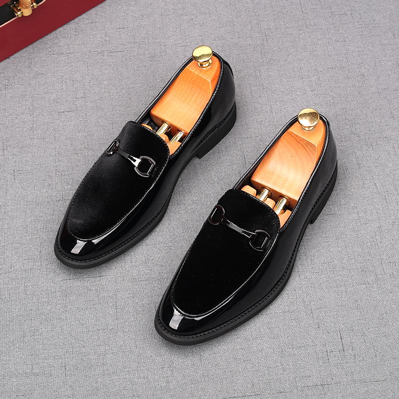 

Модные Новые Мужские Лоферы из Замшевой Кожи с Острым Носком, Черные, Удобные, Деловые, Туфли на Плоской Подошве, Мужская Дизайнерская Обувь для Выпускного Вечера, Свадебного Платья 38