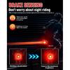 Bike Tail Light with LED Display Screen, USB-C Rechargeable 6 Light Modes, IP55