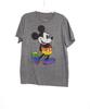 Disney Pride Mickey Mouse Heather Gray T-Shirt Unisex Short Sleeve Blend Size L