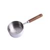 8-Piece Stainless Steel Measuring Cups & Spoons Set with Acacia Wood Handles for Baking & Coffee Seasoning