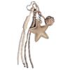 Woven Rope Leather Star Keychain Hanging Star and Ball Pendant  Small Gifts