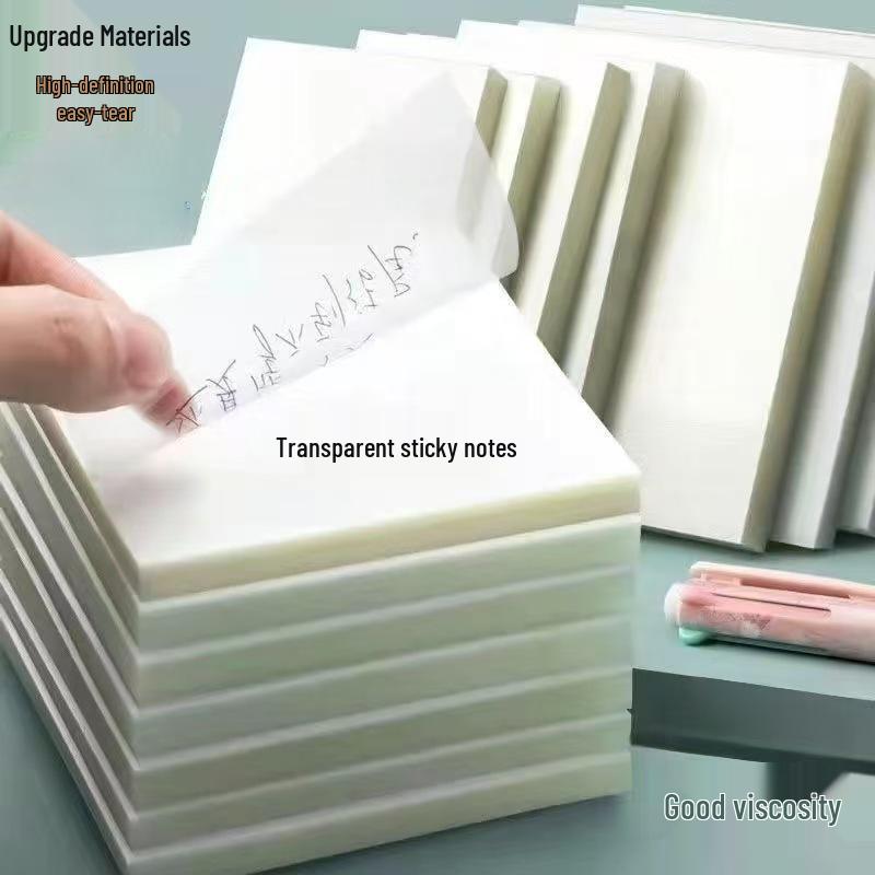 

Водонепроницаемые липкие заметки в японском стиле, складные и портативные для студентов Small: 5x7.5 cm прозрачный