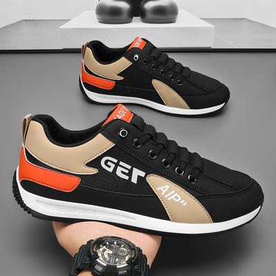 Herren Casual Sneakers Trend Pu Leder Atmungsaktive Laufschuhe Rutschfeste Schuhe Vulkanisierte Schuhe Outdoor Rutschfeste Turnschuhe
