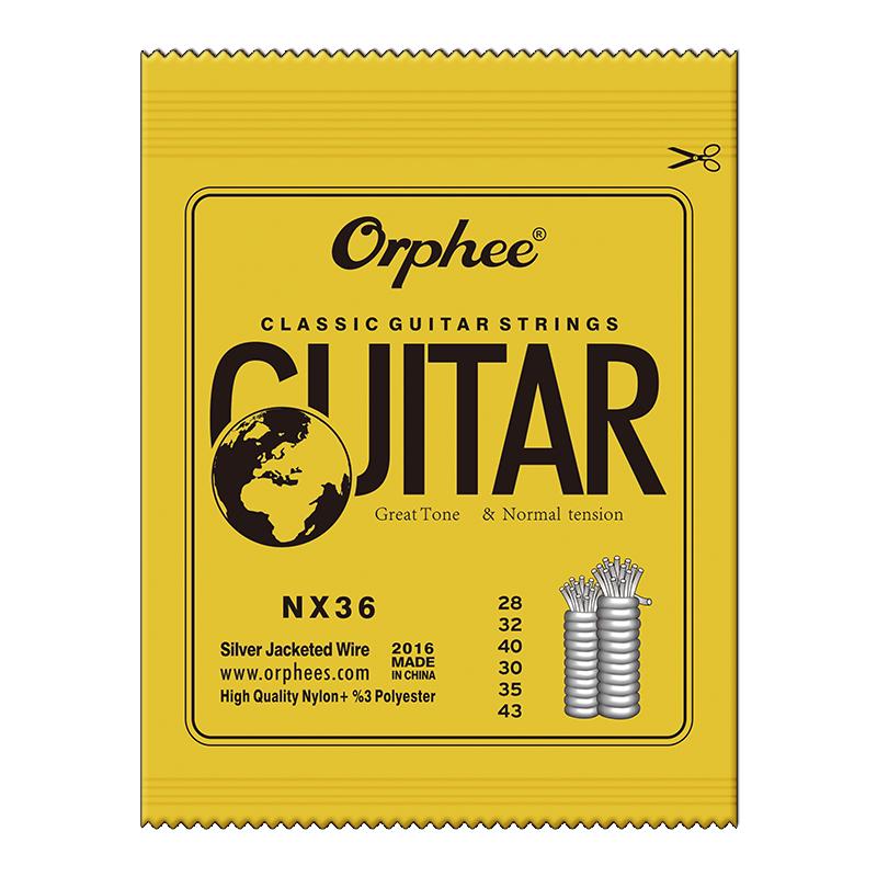 

6 Pcs Classic Classical Guitar Strings Nylon and Silver Plated Wire Strings NX-36