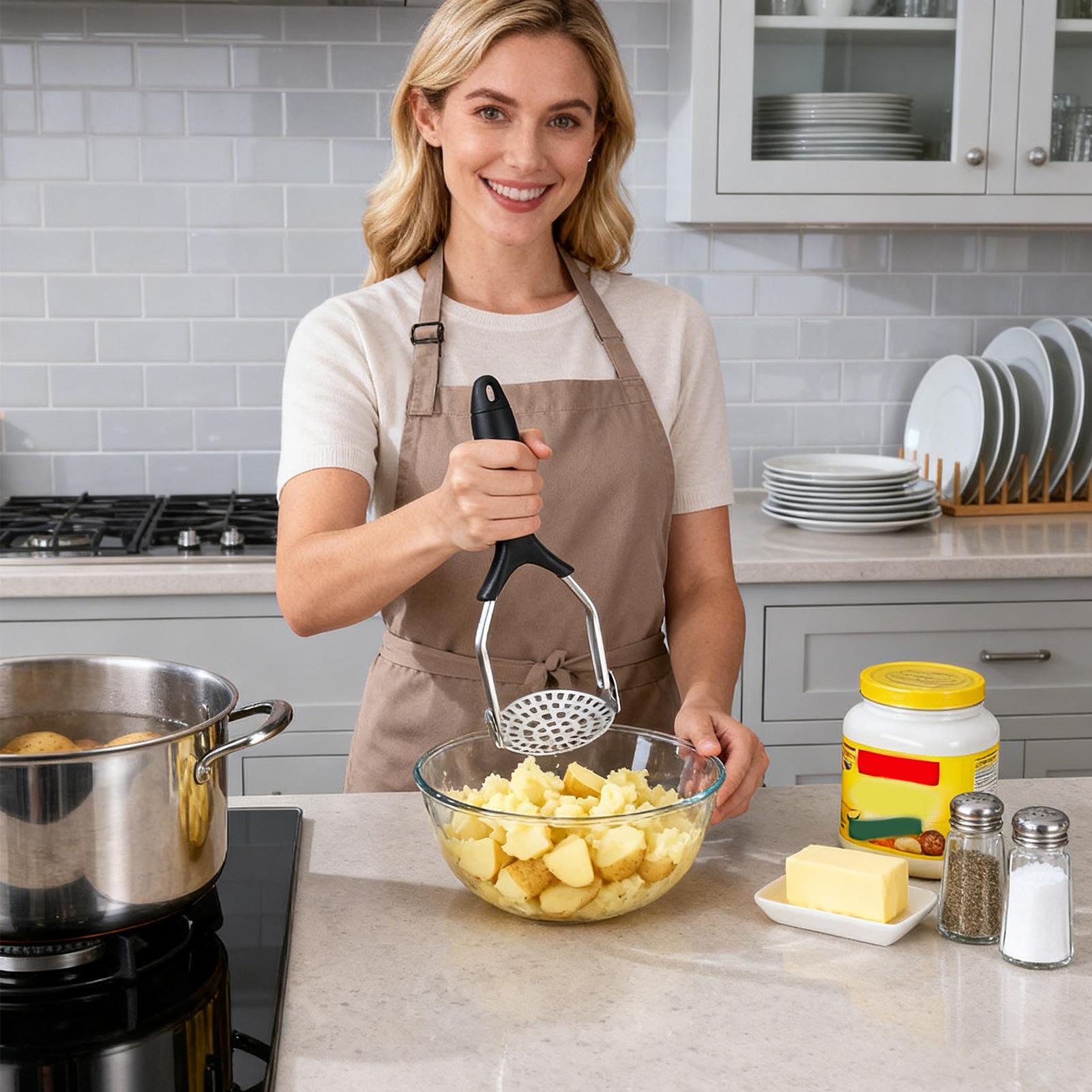 Potato Smasher Stainless Steel Kitchen Tools Smasher Kitchen Tool Avocado Masher For Vegetable Avocado Bean Pumpkin Carrot Food China Mainland