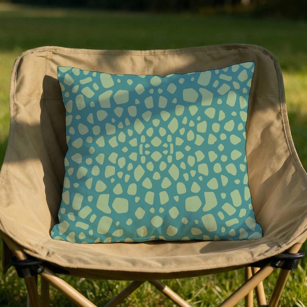 Bohemia Green Cushion Cover Soft Reversible Durable Pillow Cover MultiScene Use for Home Car Daily Comfort
