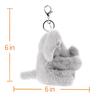 Apricot Lamb Cute Soft Animal Keychain Plush Suitable for Men and 15cm Elephant, Women, Backpack, Wallet,