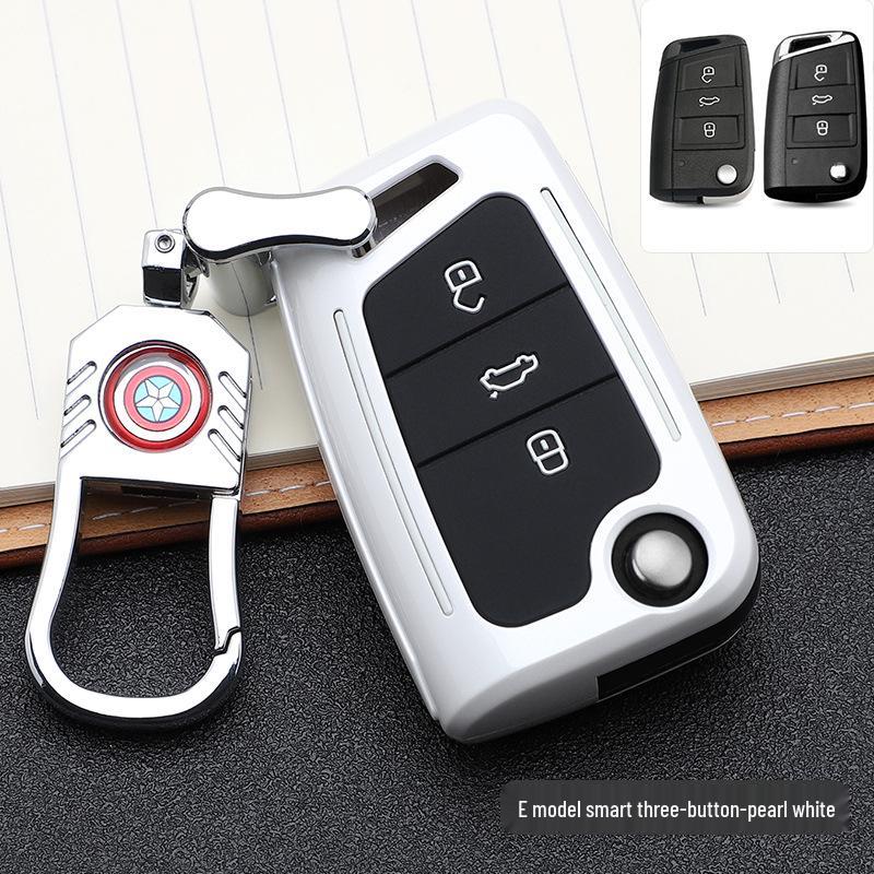 Volkswagen Key Case: Stylish Design with Buckle & Personalized Decoration