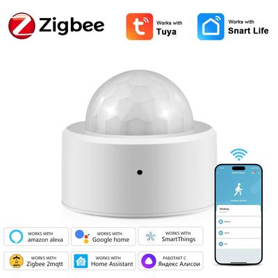 Tuya Smart Life Zigbee PIR Human Motion Sensor Body Infrared Detector Security Alarm Sensors Work With Alexa Google Home Gateway