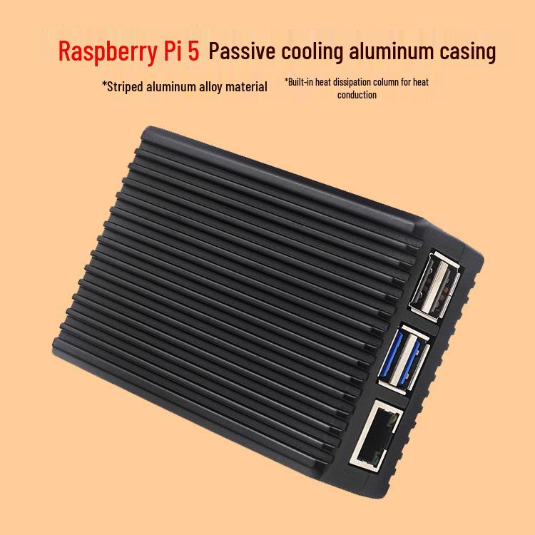 Raspberry Pi 5 Aluminum Alloy Cooling Shell