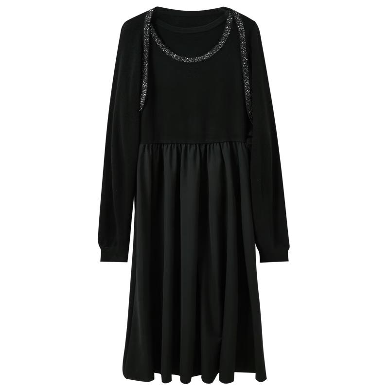 

Sancai French Style Two-Piece Knit Cardigan & Dress Set L 165/88A