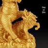 Chinese Blessing Qilin Resin Statue Pair