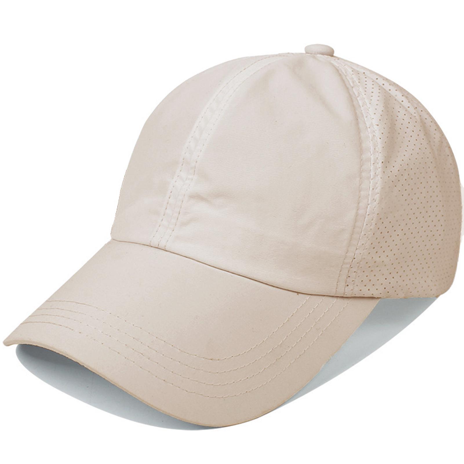 

Summer Quick-Dry Baseball Caps Mesh Ponytail Hat for Women Adjustable Sun Protect Lightweight Outdoor Sports Ins Style хаки