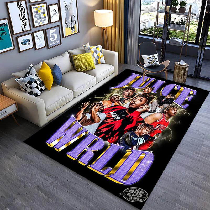 Juice Wrld: Legacy Music Passion Carpet Printing Suitable for All Seasons Bathroom Mat Fashion Office Chair Cushion