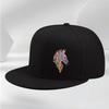 Colorful Abstract Zebra Head Black Snapback Baseball Cap Streetwear Adult Casual Adjustable Sporty Hat