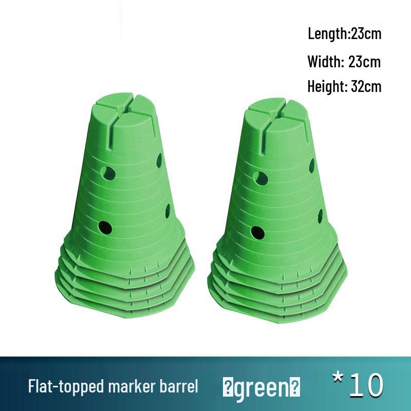 Children's Sensory Training Ice Cream Marker Cones with Holes - Kindergarten Flat-Top Bucket Hurdles and Teaching Aids