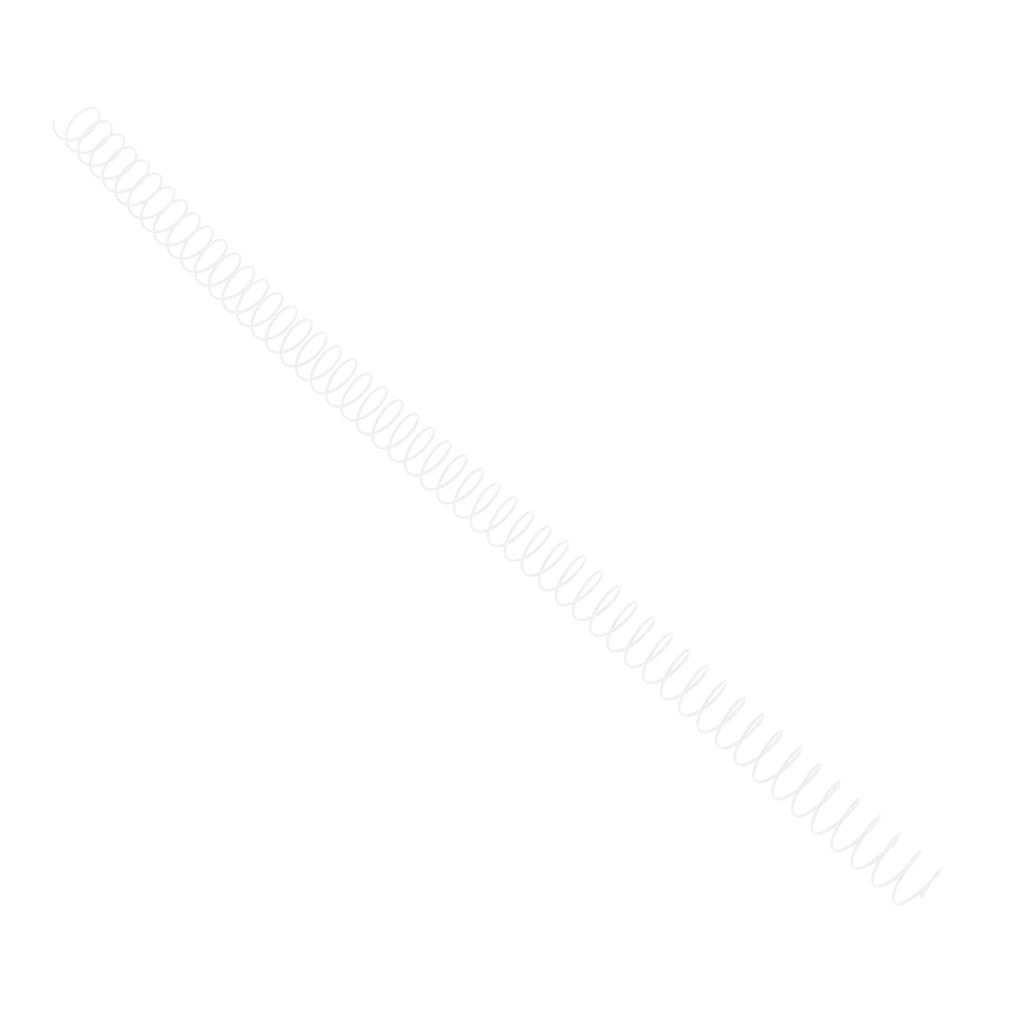 100Pcs Single Wire Binding Spines 12.7mm 1Celsius2in 48 Teeth 4:1 Pitch 360 Degree 90 Sheet Capacity Spiral Binding Coils
