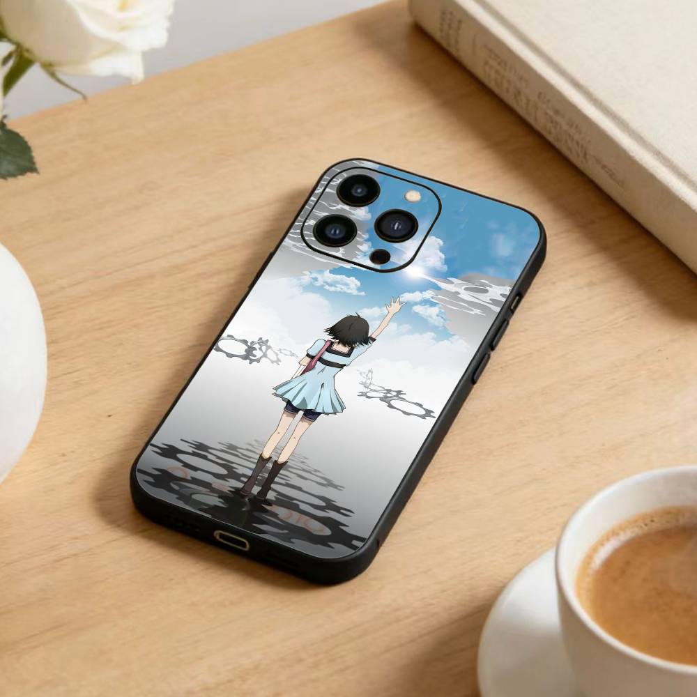 

G-Ринтаро В-Окабе STEINS GATE Чехол для телефона для iPhone 16,15,14,13,12,17,Pro Max,Plus Силиконовый Черный Чехол iPhone17promax