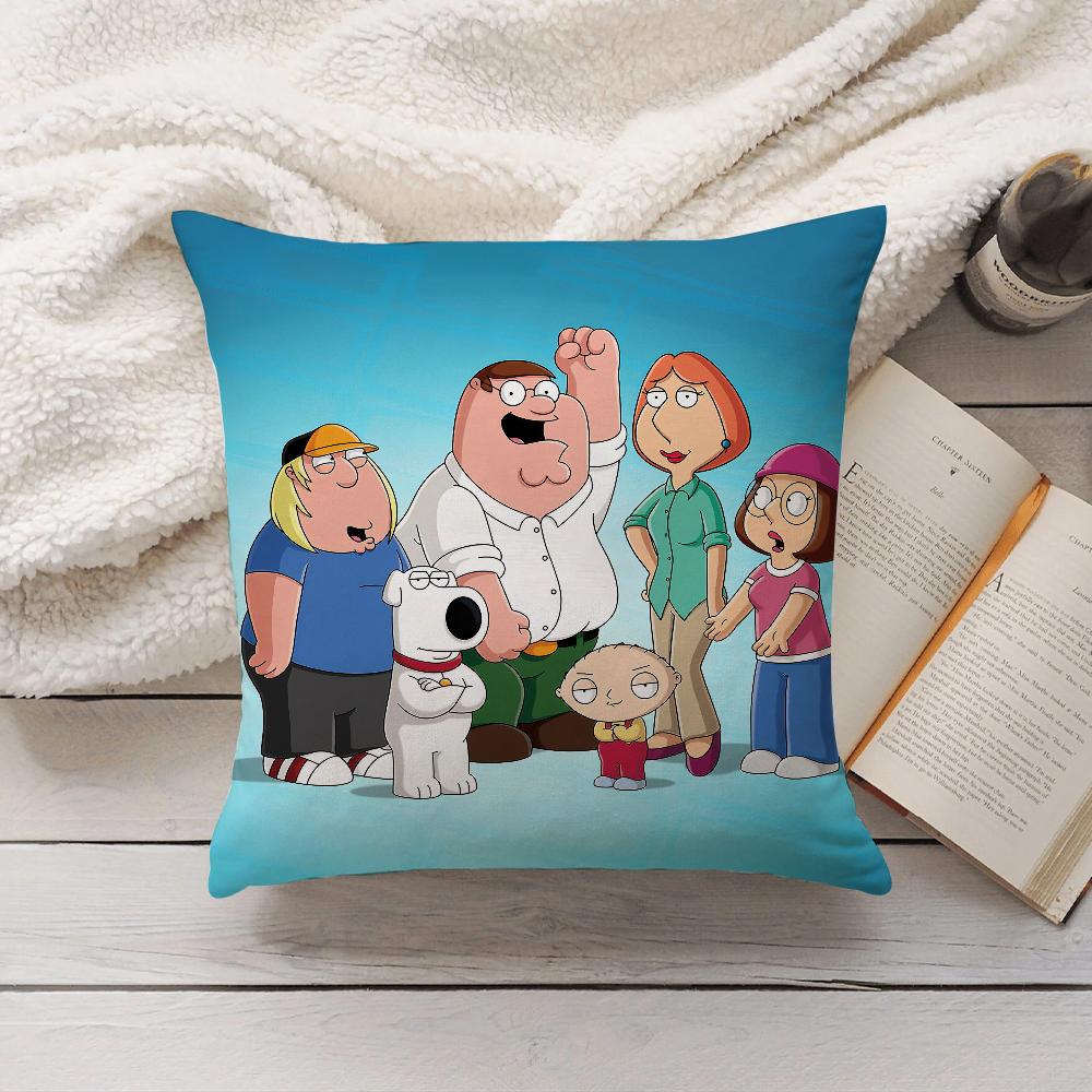 Cartoon FFamily GGuy Pillow Case Home Decoration Cushion Cover Suitable For Bedroom Car Office Sofa