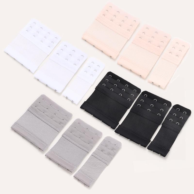 Adjustable Elastic Bra Back Extender with 2, 3, or 4 Hook Options