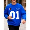 2026 Brooklyn Number 01 Print Male Sweatshirt Street Fashions Pullovers Autumn Oversized Tops Casual Crewneck Unisex Clothes