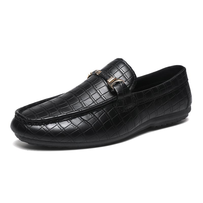 Fashion Genuine Leather Luxury Brand Men Loafers Men Casual Shoes Italian Moccasins Breathable Slip On Men Driving Shoes Chaussure Homme