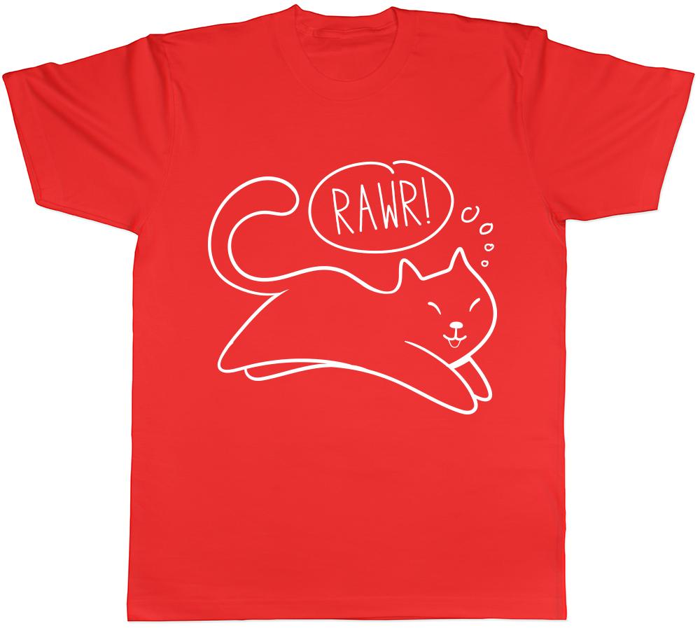 Kitty Rawr Unisexs Unisexs Ladies TShirt Tee S