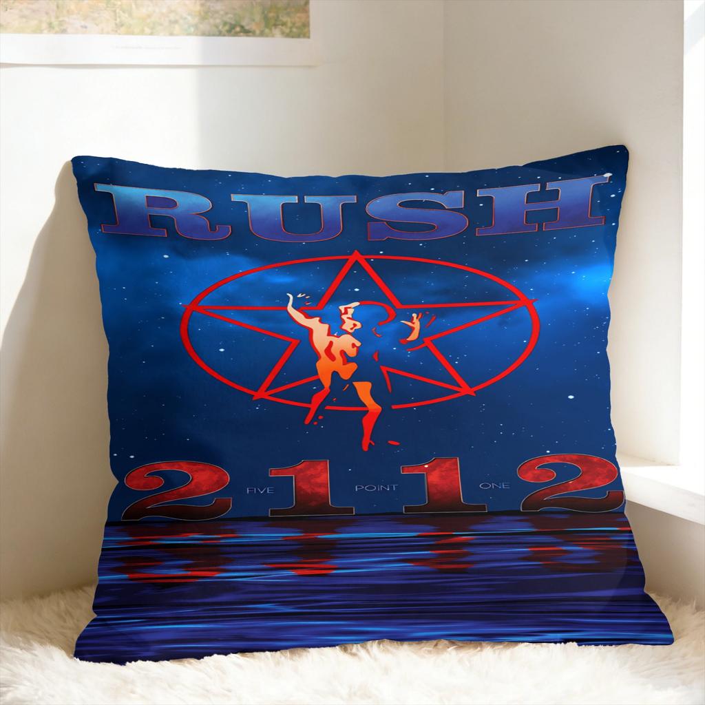 Pillow Cover Rush Band Vintage Pillow Case For Living Room Bed Chair Pillowcases