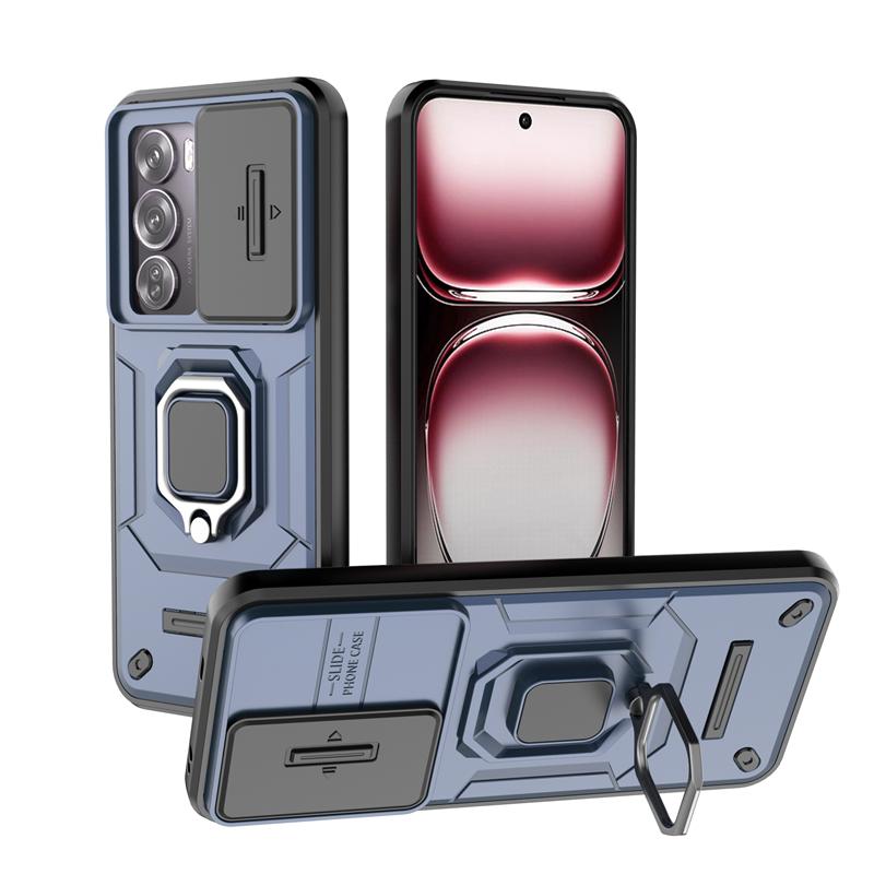For Reno 12 Pro Case Cover OPPO Reno 12 Pro Capas Bumper Shockproof Camera Lens Protective Ring Holder Fundas Reno12 Reno 12 Pro
