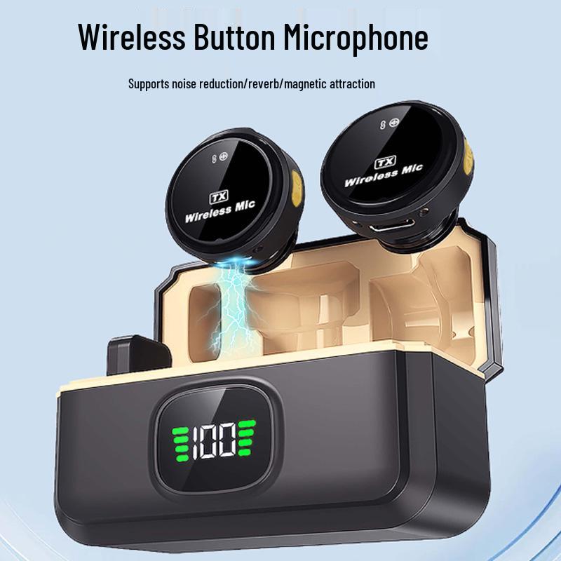 Q8 Lavalier 3-in-1 Wireless Microphone: Noise Reduction, Live Broadcast, Self-Media Recording, Camera Compatible.