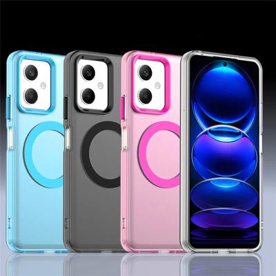 Για Θήκη Poco X5 5G Για Poco X5 X6 X7 Pro 5G Κάλυμμα Ημιδιαφανές Χρώμα Καραμέλας Ματ Μαγνητικό Αντικραδασμικό Προστατευτικό Μπράβο
