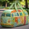 3D-gedruckte gesteppte Baumwoll-Reisetasche - Damen Yoga-Tote-Handtasche