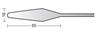 Holbein MX No. 1 Painting Knife, 110431