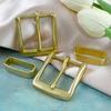 Meetee 40mm Solid Pure Brass Belt Buckle Metal Pin Buckles Waistband Head for 38-39mm Belts DIY Leather Craft Jeans Accessories