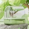 Hanging Bathtubs Shower Box Parrots Bathtubs Clear Automatic Visible Bath Shower for Small Birds Birdcage Decoration