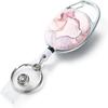 1pc Retractable Badges Holder Nylons Cord Keyrings Quality Retractable Keychains Name Tag Holder Keyring ID Card Key Ring