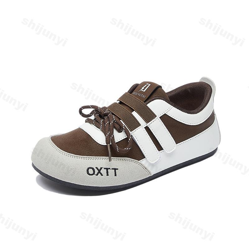 Non Slip Women Sneakers 2025 Autumn New Comfortable Lightweight Soft Sole Casual Shoes Outdoor Fashion Cross Tied Vintage Flats