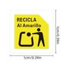 1000pcs 1cm/0.39inSpain Recycling Label Spain New Regulation Classification LabelEPRPackaging Compliance Sticker