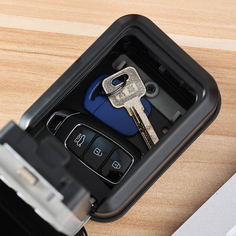 Key Lock Box Outdoor Combination Code Safe, Wall Mounted Lockbox, Waterproof Key Storage for Airbnb