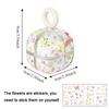 Flower Shaped Magnetic Cube Medicine Box Sealed Mini Medicine Storage Container with Handle Moisture-proof Pill Dispenser