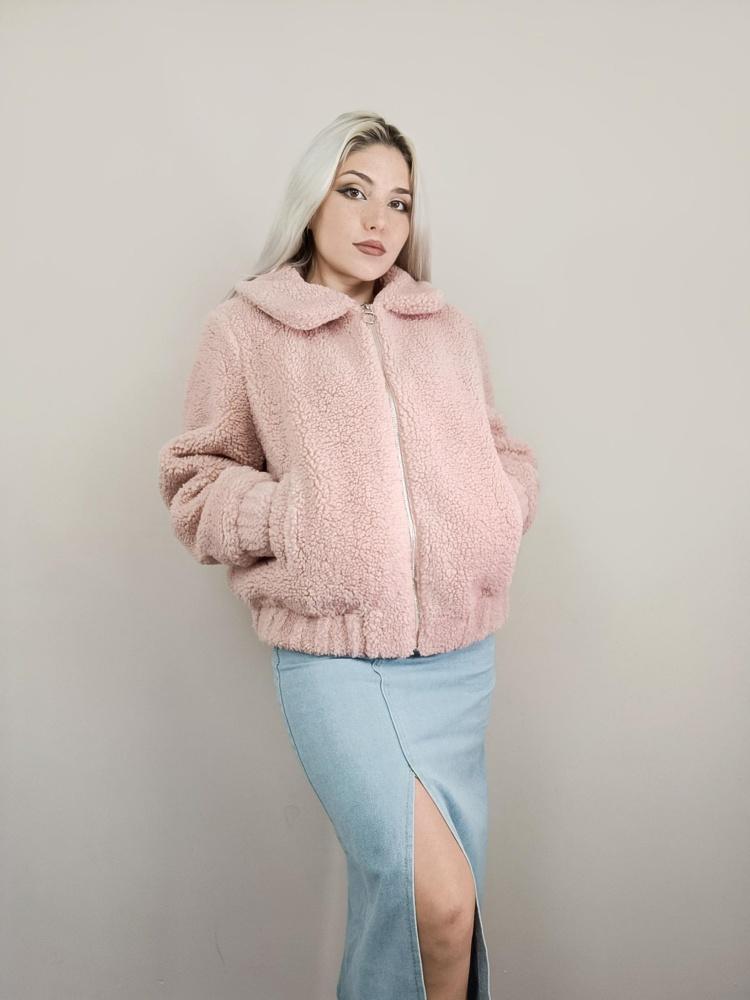 Granular Velvet Frühling und Herbst Damenmode Jacke Einfarbige Jacke