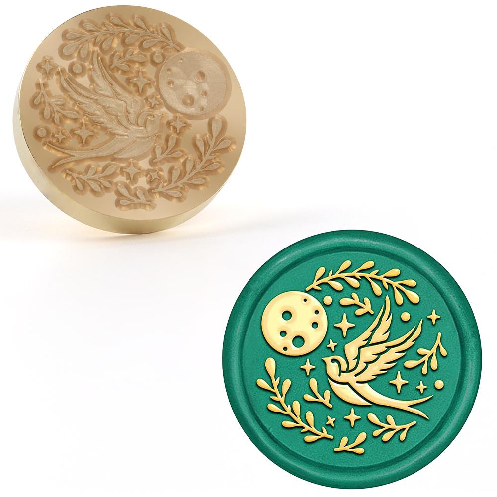 Birds Series Wax Seal Stamp Pigeon, Eagle, Owl, Crow Vintage Wax Seal Stamp Brass Heads for Wedding Envelope, Invitation Decorat