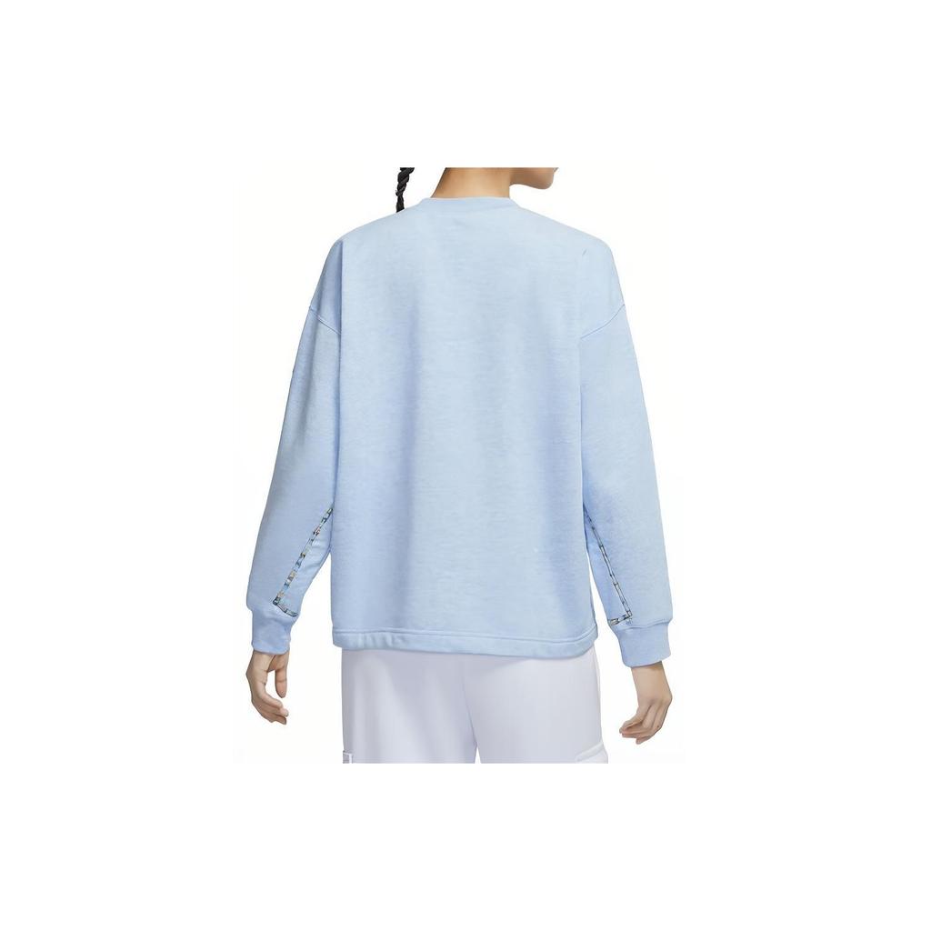 Nike Sweatshirts Women's Light Armory Blue Crew Neck Moderate Regular CZ9244-440