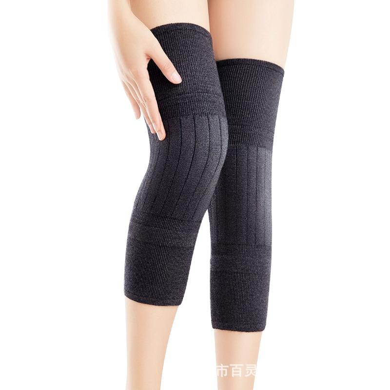

Knitted Cashmere Strap Knee Pads To Keep Warm Old Cold Legs for Men and Women Knee Joints for The Elderly Winter Cold Protection Thickened Knee Pads One size