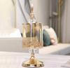 Elegant Crystal Glass Storage Jar with Lid - European & American Style for Living Room Decor