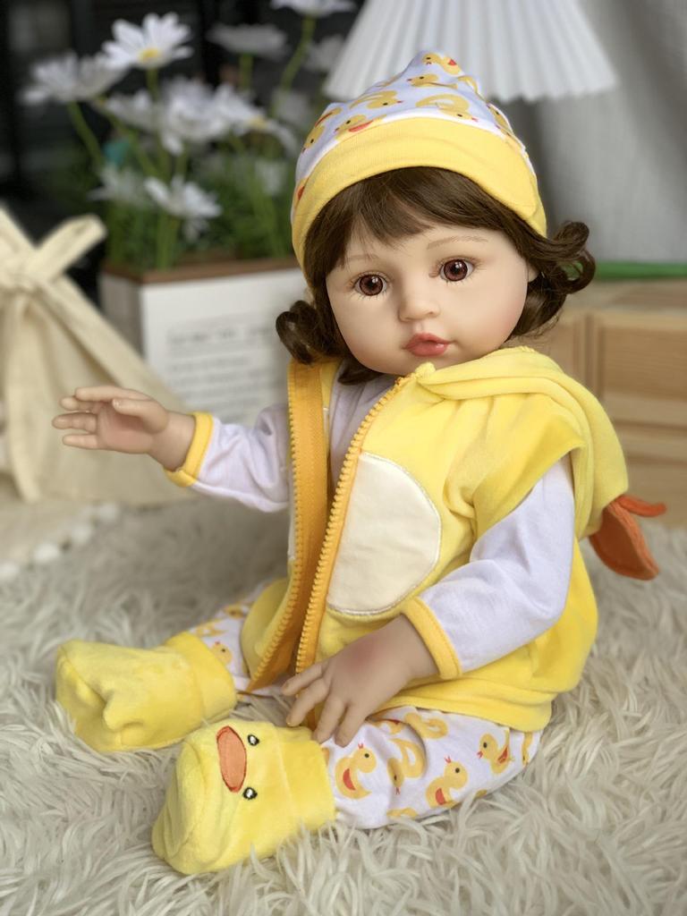 Reborn Vinyl Baby Doll - Realistic Soft Rubber Children's Toy Gift